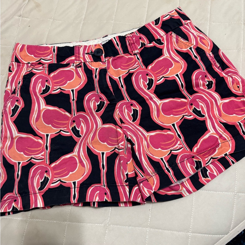 Flamingo Print Women's Shorts